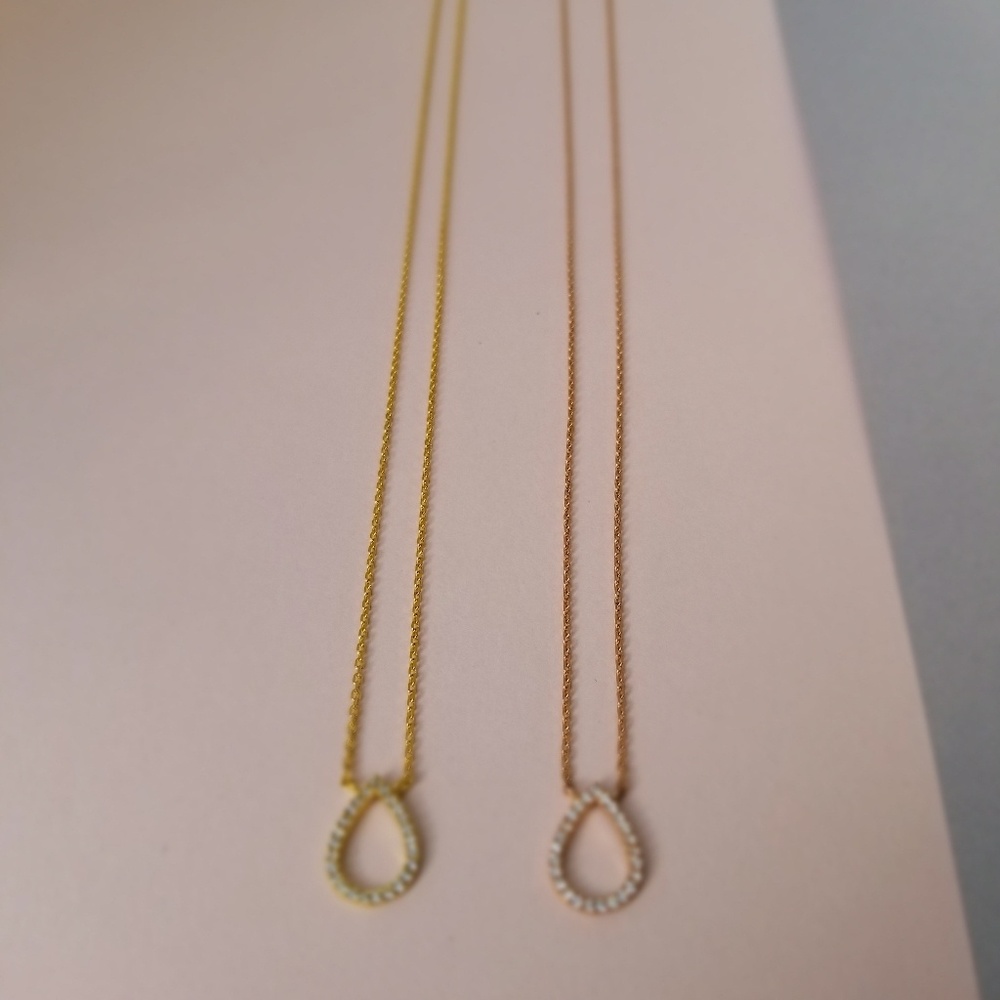 Stacey silver 18K Dipped Necklace